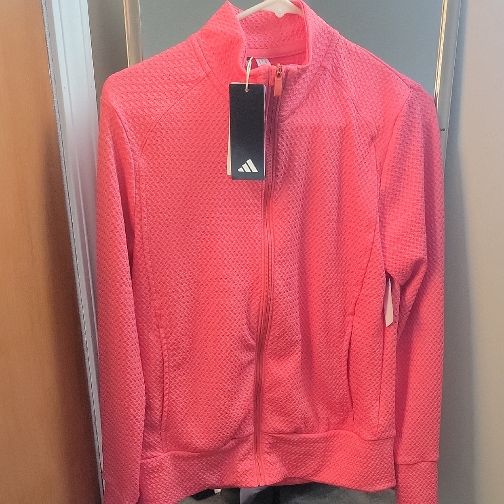 Adidas Women's Vibrant Pink Jogging Jacket